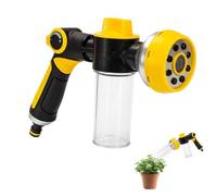 High-quality garden hose spray head, garden hose sprayer with soap dispenser bottle, adjustable cleaning spray head for plants, lawn, property, driveway, pets, showers