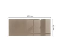 High-Quality Glass Hearth Plate Pad for Stoves Color Brown Square Rectangular
