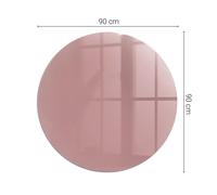 High-Quality Glass Hearth Plate Pad for Stylish Fireplace Safety Color Pink