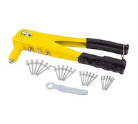 HIGH QUALITY Heavy Duty Hand Rivet Riveter Riveting Pop Gun Tool+ 4 Nozzle 60 Assorted Rivets