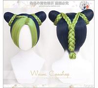 High quality Jolyne Cujoh Kujo Cosplay Wig Anime JoJo's Bizarre Adventure Golden Wind Buns Braids Cos Hair Wigs + Free Wig Cap
