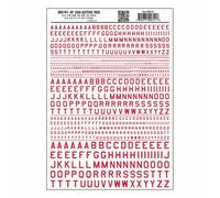 High quality letters or numbers dry transfer sheets Woodland Scenics