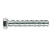 High-Quality M16 X 100mm Zinc Plated Setscrew - 5 Pack, Grade 8.8 Fully Threaded Din 933