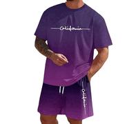 High-quality men's suit for everyday wear, leisure, going out, fashionable fit with unique design, stylish men's set for any occasion, Dark purple, L