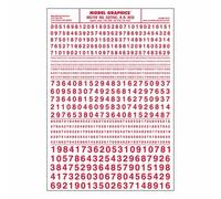 High quality numbers and letters dry transfer sheets Woodland Scenics Any gauge