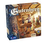 Huch! Board Game Gutenberg – Strategy connoisseur, gear mechanism, 1–4 players, 12+