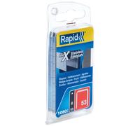 High-Quality Rapid 53/8B 8mm Stainless Steel Fine Wire Staples - Pack Of 1080