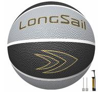 High-quality Rubber Basketball（22"） Size3#Black/Gray