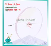 High Quality Sapphire Watch Glass Replacement Part 32.7mm x 2.7mm Sapphire Watch Glass for Casio MDV-106 NO-AR-COATED