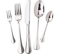 High-Quality Silverware, Classic Design 18_10 Stainless Steel Cutlery, Commercial Grade Ergonomic Handle Flatware, Reflective Finish Dishwasher Safe U