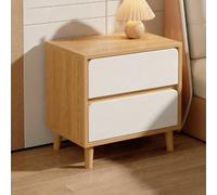 High-quality Solid Wood Nightstand, Sturdy Construction, Easy to Clean, Perfect for the Bedroom, Living Room, or Home Office(Yellow,40cm/15.7in)