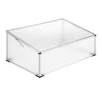 high quality weather resistant aluminium cold frame 102 x 61 x 41 / 31 cm