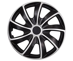 High Quality Wheel Hub Caps and Trim Set for 13 Inch Cars in Black and Silver