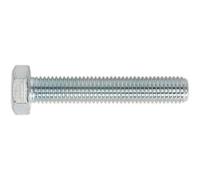High-Quality Zinc-Plated M14 X 80mm Setscrew - 10 Pack Of Grade 8.8 Fully Threaded Bolts