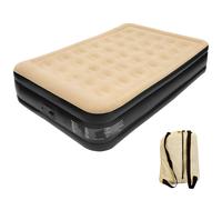 High Raised Inflatable Queen Sized Air Bed Mattress Built in Pump Guest Bed