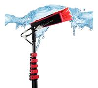High Reach 20FT Telescopic Window Cleaning Brush - Water Fed Extendable Cleaner for Solar Panel, Conservatory Roof, Efficient Photovoltaic Maintenance