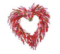 High Realisms Artificial Tulips Wreath for Valentines ' s Day Decors with Quick Hanging Feature Suitable for Door and Wall Resistant Materials Rattan Rings