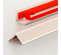 High-Resi Alumin Tile Ed Trim - 90cm, 3 Pieces, ShockproofBead for Walls and Baseboards, Perfect for Home Decor (SLE 10.4 * 4cm)