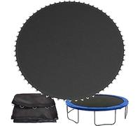 High Resilience Round Trampoline Replacement Jumping Mat 10ft Size with 64 Buckles and Safe for All Trampolines Black Color Options Available