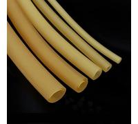High Resilient Nature Latex Rubber Hoses - Elastic Surgical Tube, ID 1.6-12mm, Yellow, 1M/5M Length,1pc(1M X Id 4mm X Od 6mm)