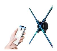 High Resolution 65cm 3D Hologram Fan, LED Advertising Display Cloud Control Splicing Wifi Hologram Device For Event, Exhibition, Mall Festival Advertising Display