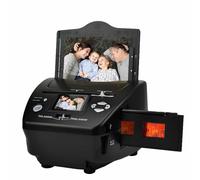 High Resolution Digital Film Scanner with 2.4" LCD Screen, 16MP Negatives Scanner, Converts 35mm/135 Slides & Negatives to Digital JPG Photos