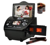High Resolution Digital Film Scanner with 2.4" LCD Screen, Built-in Memory for 35MM Negatives, Slides & Paper Photos - Easy to Use, Compact Design