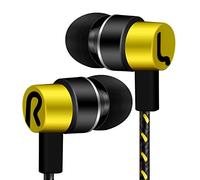 High-Resolution Earbud Headphone | 1.1m Extension Cable Earphones And Extra Long Braided Wire | Metal Stereo In-Ear Wired Bass Headphones For 11mm Audio Output Devices