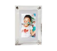 High-Resolution Electronic Picture Frame Clear Acrylic Design Supports MP4 USB Charging 3000mAh Battery Modern Acrylic Digital Pictures Frame