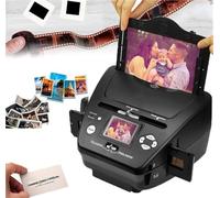 High-Resolution Film & Photo Scanner with OCR Software - Convert 35mm Negatives & Business Cards to Digital Files Easily
