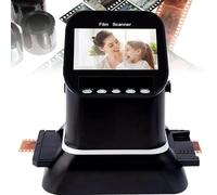 High Resolution Film Slide Scanner, Converts 35mm, 135, 126, 127 Negatives and Slides to Digital JPEG, Supports Image Preview for Easy Archiving