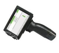 High Resolution Handheld Inkjet Printer 600DPI Date Time Coder Coding Machine QR Logo Maker 12.7MM With 5.0 Inch Touch Screen Easy To Use