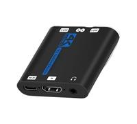 High Resolution Multimedia Interfaces 1 in 2 Out Adapter with 4K60Hz Build in Sound Splitter and USB Powered Operations for Entertainment Systems Splitter USB Cable Included