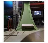 High-Rise Cargo Chute Canvas Slide Tarpaulin Conveyor Belt, 1.5x30m Green Unloading System for Warehouses, Efficient Material Handling Solution