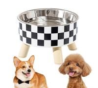 High Rise Cat Bowl - Stainless Steel Whisker Friendly Cat Bowl Protecting Spine | Detachable Cat Bowls, Cat Food Bowl for Food and Water, Indoor Cats, Dry Wet Food
