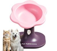 High-Rise Feeding Table, Pet Dish Stand, 15.7 Inches Stable with Non Slip Base, Weatherproof Lifted Frame, Outdoor Gear with Sl esign, Portable Feeder for Camping and Living Room