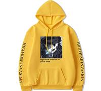 High-Rise Invasion Hoodie Tenkuu Shinpan Cosplay Costume Casual Sweater Long Sleeve Sniper Mask Hoodie for Men Women Yellow