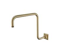 High Rise Shower Arm Wall Mounted Shower Arm Extension Pipe Head Holder Stainless Steel for Bathroom Accessories(Brushed Gold)