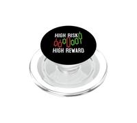 High Risk High Reward - Day Trading & Scalping Chart Traders PopSockets PopGrip for MagSafe