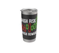 High Risk High Reward - Day Trading & Scalping Chart Traders Stainless Steel Insulated Tumbler