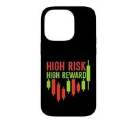 High Risk High Reward - Trading Motivation Chart Trader Case for iPhone 14 Pro