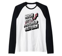 High Risk Higher Return Financial Success Raglan Baseball Tee
