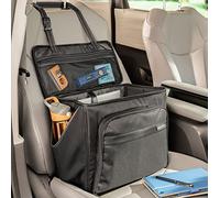 High Road Car Office Organizer - Front Seat Organizer with Desk Supplies Compartment, Laptop Sleeve, 2 Bottle Holders, Storage Cover and Padded Shoulder Strap for Cars, Trucks and Patrol Vehicles