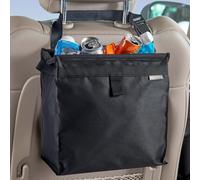 High Road Large TrashStash Hanging Car Trash Can Garbage Bag with Push-Close Lid and Waterproof Bin for Cars, SUVs and Trucks, Holds 4.5 Gallons of Car Trash