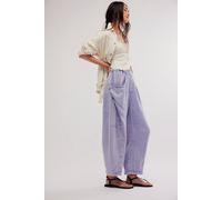 High Road Pull-On Barrel Trousers at Free People in Chambray Sky, Size: Small - female