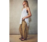 High Road Pull-On Barrel Trousers at Free People in Cumin, Size: Small - female