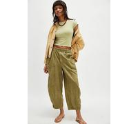 High Road Solid Pull-On Barrel Trousers at Free People in Python, Size: Large - female