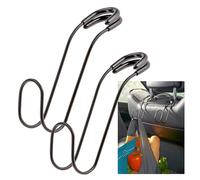 High Road Unbreakable Car Bag Hooks - Large Car Seat Hooks for Purse, Backpack, Coats, Hats and Heavy Bags up to 40 lbs - Secure Attachment Fits All Headrest Posts, 2-Pack