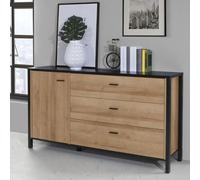 High Rock Sideboard - 1 Door - 3 Drawer - Medium - Oak