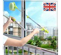 High Safety U-Type Telescopic High Rise Window Cleaner Glass Dust Cleaning Brush, U Shape Telescopic High-Rise Window Mirror Cleaning Glass Cleaner Extend Brush